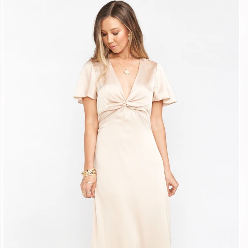 Show Me Your MuMu Cream Maxi Dress